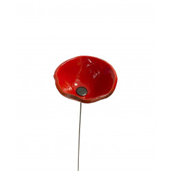 Fleurs en verre rouge - coquelicots - Moyen - Bibop et Lula