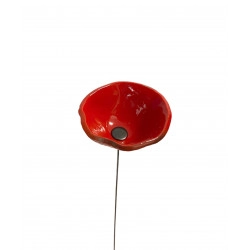 Fleurs en verre rouge coquelicots - Moyen - Bibop et Lula