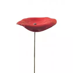 Fleurs en verre rouge - coquelicots - Grand - Bibop et Lula