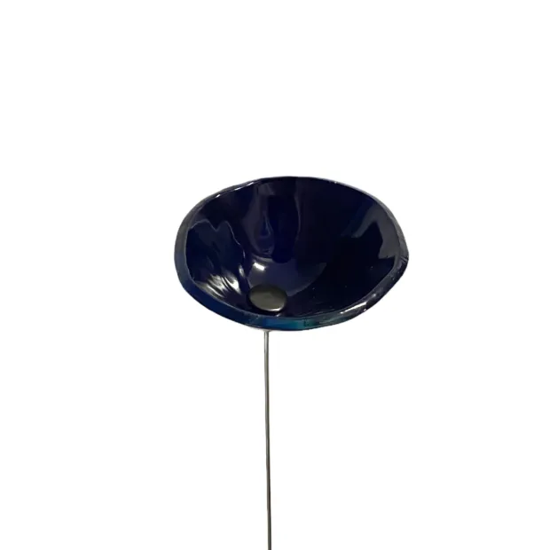 Fleurs en verre bleu foncé coquelicots - Moyen