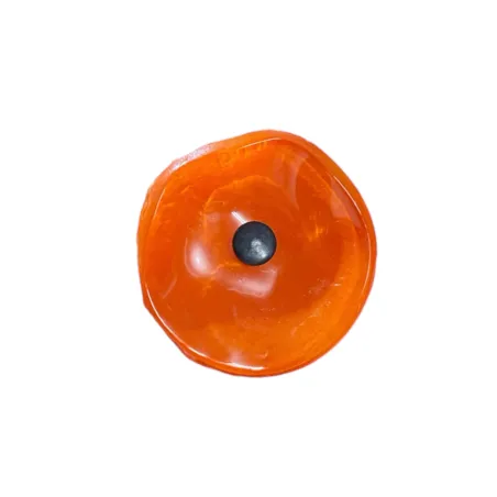 Fleurs en verre orange coquelicots - Petit