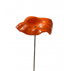 Fleurs en verre orange coquelicots - Grand - Bibop et Lula