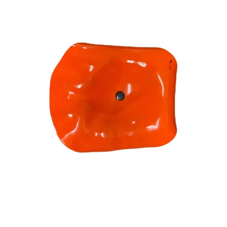 Fleurs en verre orange coquelicots - Grand