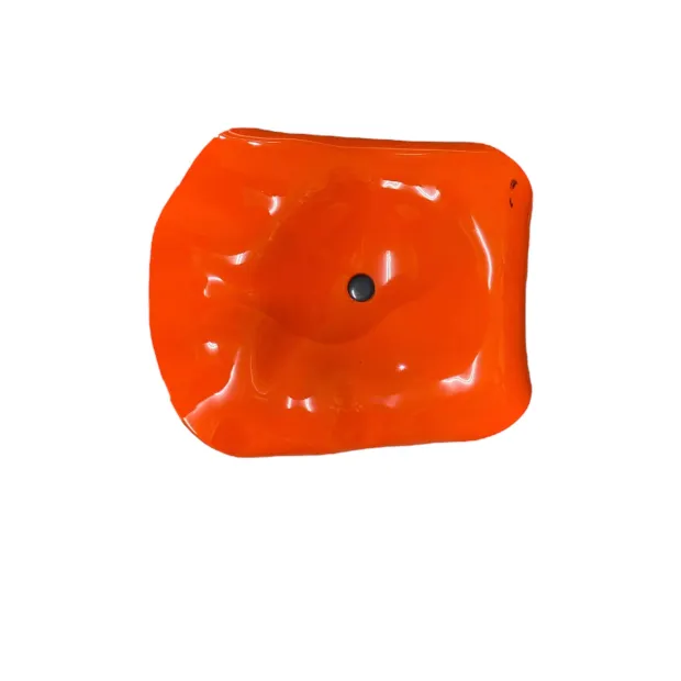 Fleurs en verre orange coquelicots - Grand