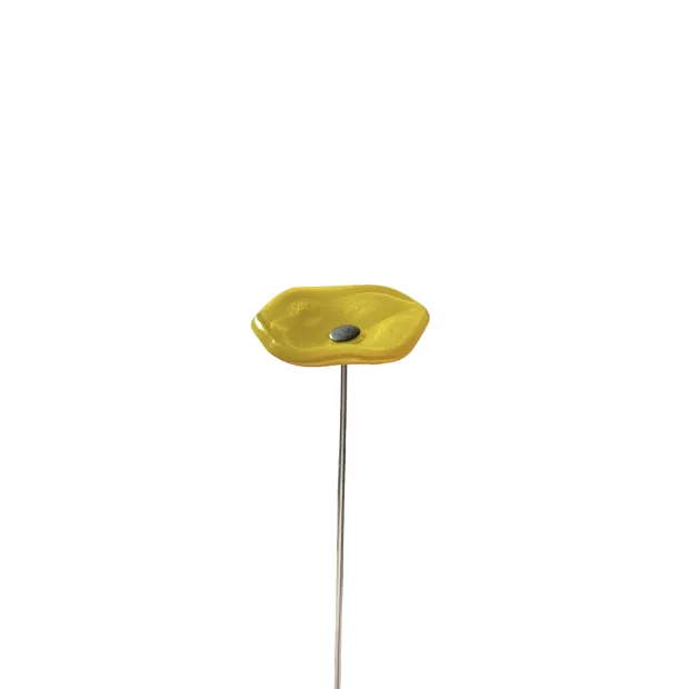 Fleurs en verre jaune coquelicots - Petit