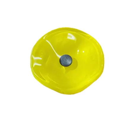 Fleurs en verre jaune coquelicots - Petit