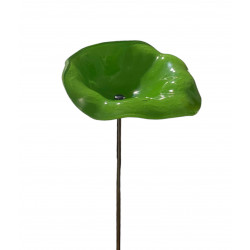 Fleurs en verre vert coquelicots - Grand - Bibop et Lula