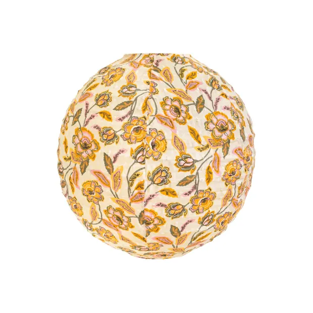 Lampion tissu boule japonaise rond Eloise
