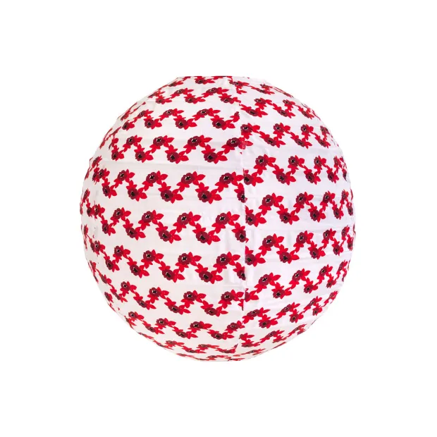 Lampion tissu boule japonaise rond Flores