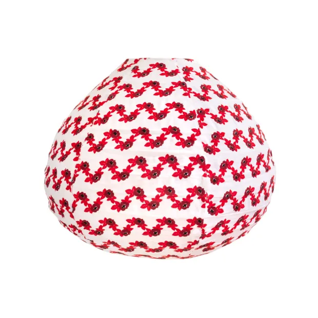 Lampion tissu boule japonaise goutte Flores
