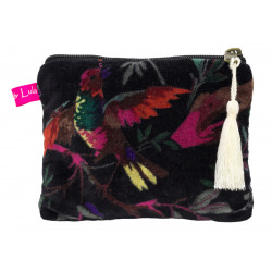 Petite pochette plate velours Elaina - Bibop et Lula