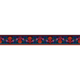 Bordure velours Palme noir - Bibop et Lula