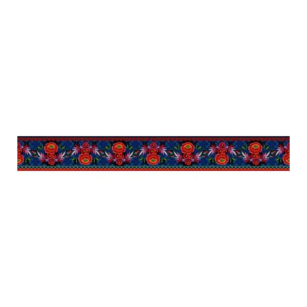 Bordure velours Palme noir