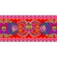 Bordure velours Arceaux rouge - Bibop et Lula