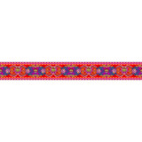 Bordure velours Arceaux rouge - Bibop et Lula