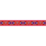 Bordure velours Arceaux rouge - Bibop et Lula