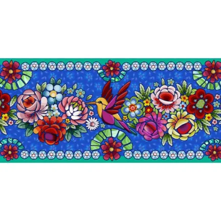 Bordure velours Colibri beu