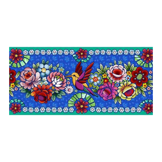 Bordure velours Colibri beu