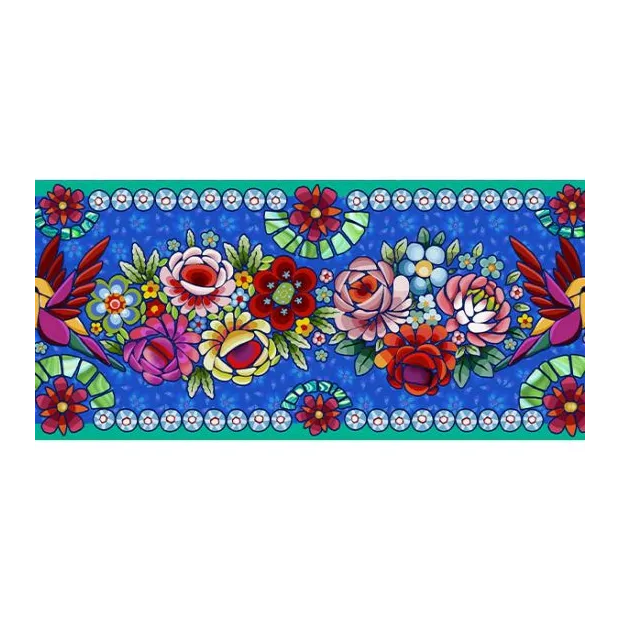 Bordure velours Colibri beu