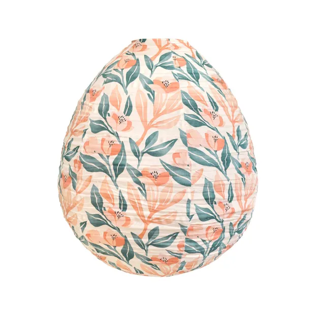 Lampion tissu boule japonaise oeuf Daphné