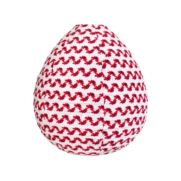 Lampion tissu boule japonaise oeuf Flores