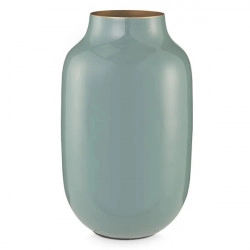 Petit Vase en métal Ovale Bleu Clair - Bibop et Lula
