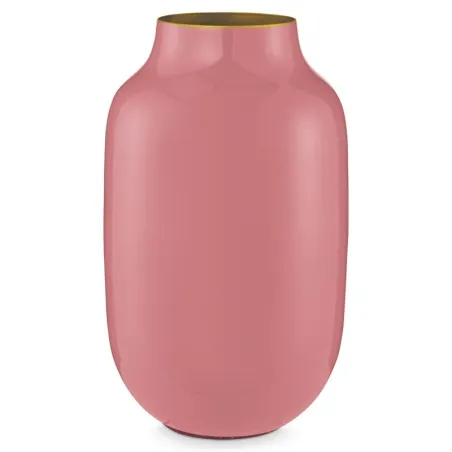 Petit Vase en métal Ovale Rose Jacinthe
