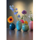 Petit Vase en métal Rond Bleu Canard - Bibop et Lula