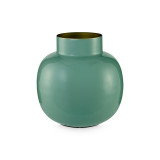 Petit Vase en métal Rond Bleu Persan - Bibop et Lula