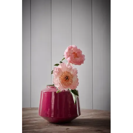 Vase en métal Rose Framboise