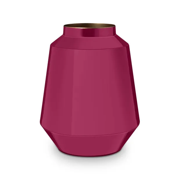Vase en métal Rose Magenta
