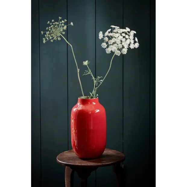 Vase en métal Rouge Cerise