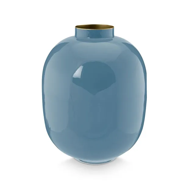 Vase en métal Bleu Barbeau