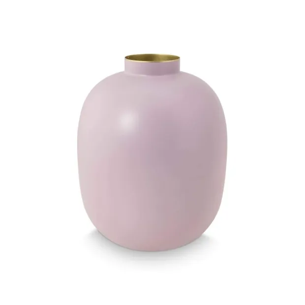 Vase en métal Rose Dragée