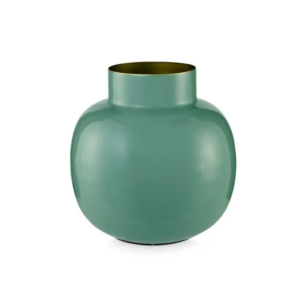 Vase en métal Rond Bleu Persan
