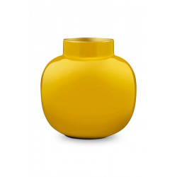 Vase en métal Rond Jaune Soleil - Bibop et Lula