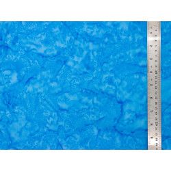 Tissu Coton Batik Marbré Bleu Céleste - Bibop et Lula