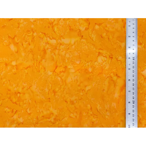 Tissu Coton Batik Marbré Tangerine