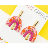 MADDIE boucles d'oreilles "Tropique Orange" - Bibop et Lula