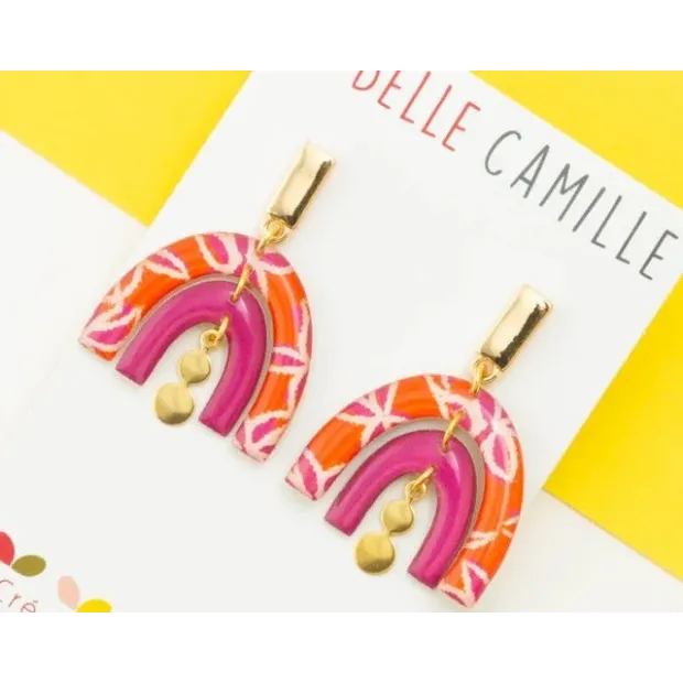 MADDIE boucles d'oreilles "Tropique Orange"