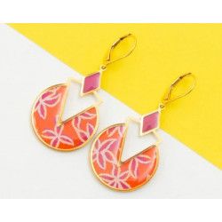 LOU boucles d'oreilles "Tropique Orange" - Bibop et Lula