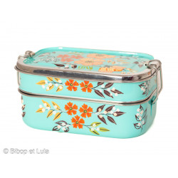 Boite Bento Inox peinte à la main Sofia - Bibop et Lula