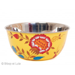 Saladier inox peint à la main Diwali - Bibop et Lula