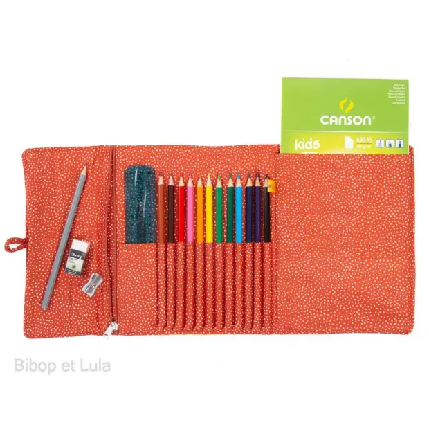 Pochette à dessin de voyage Gibons