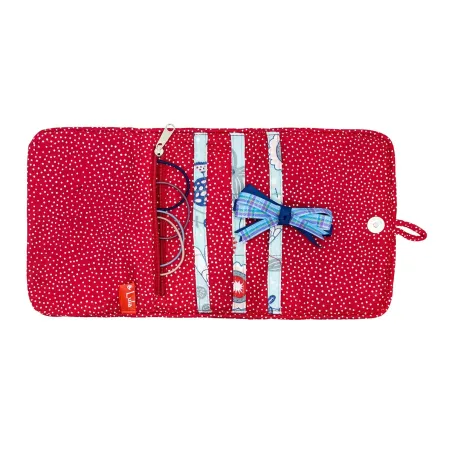 Pochette à barrettes Cassis