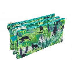 Trousse école trois compartiments Bagheera - Bibop et Lula