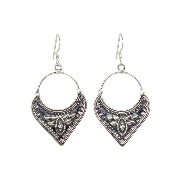 Boucles d'oreilles argent Ethnique
