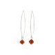 Boucles d'oreilles argent Losanges Grenats - Bibop et Lula