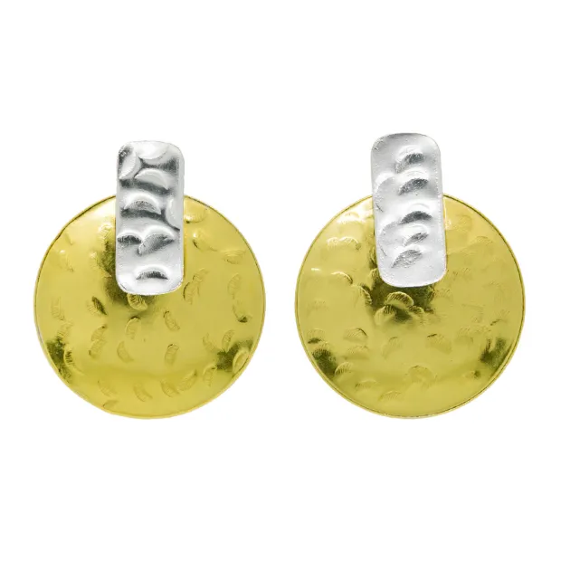 Boucles d'oreilles clous en laiton Coupoles