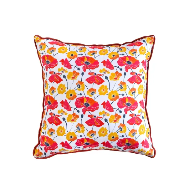 Coussin carré Pavots